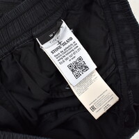 Stone Island black monochromatic ghost cotton cargo shorts 31