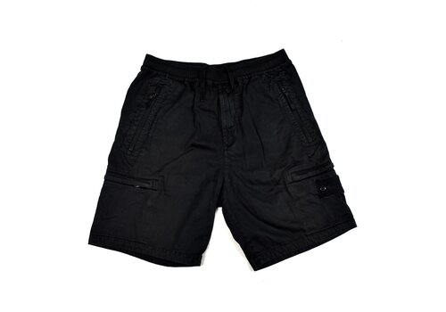 Stone Island Stone Island black monochromatic ghost cotton cargo shorts 31