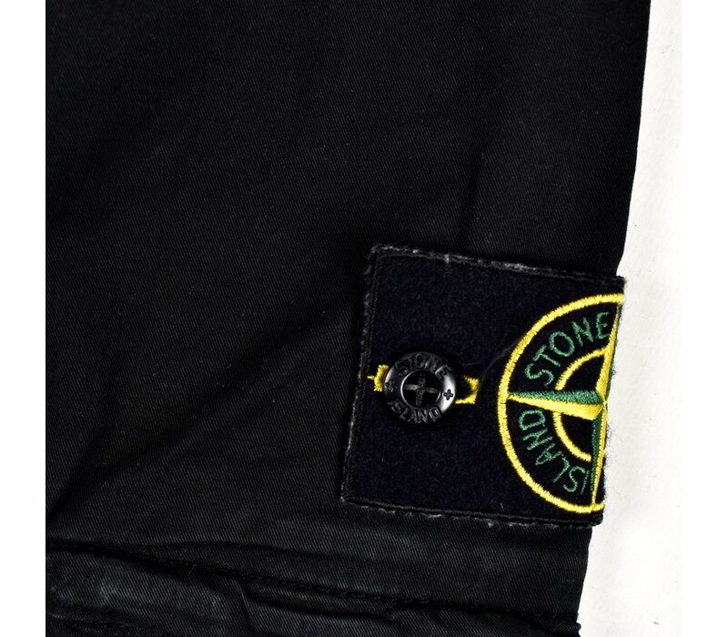 Stone Island black cotton cargo trousers 31