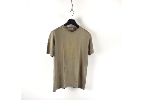 Stone Island Stone Island brown compass logo t-shirt L