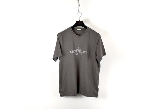 Stone Island Stone Island grey 25 anni reflective 82-07 compass logo print t-shirt XL