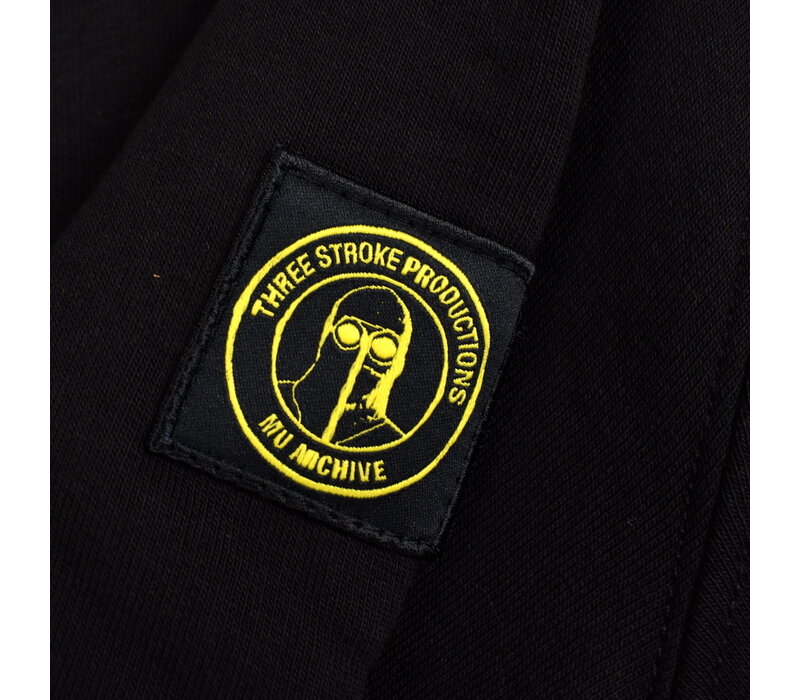 Three Stroke Productions x MU Archive ninja hoodie Black