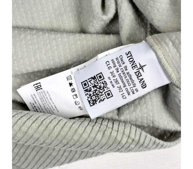Stone Island mint green corduroy long sleeve shirt M