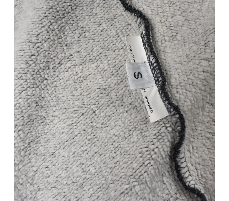 Stone Island black dust colour treatment full zip hooded sweatshirt S