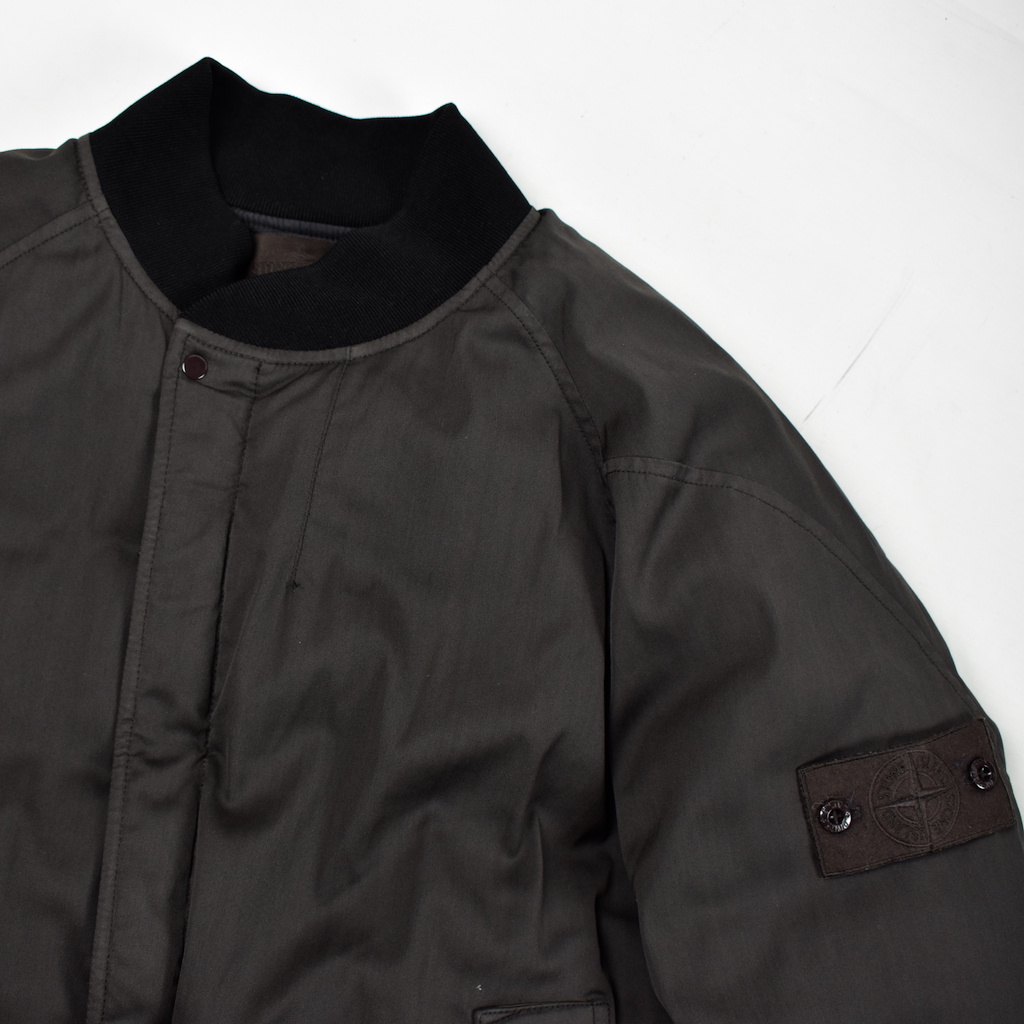 Stone Island brown monochromatic ghost stretch wool nylon-tc