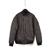Stone Island brown monochromatic ghost stretch wool nylon-tc down bomber jacket M