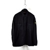 Stone Island Stone Island black organic cotton brushed canvas overshirt M