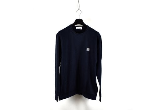 Stone Island Stone Island navy cotton fleece patch program crew neck sweatshirt XL