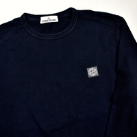 トップス STONE ISLAND LOGO PATCH SWEATSHIRT NAVY Stone Island Logo patch sweatshirt - Blue - Men | 791562420V0020