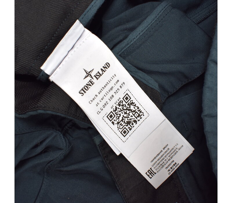 Stone Island navy cotton re cargo trousers 32