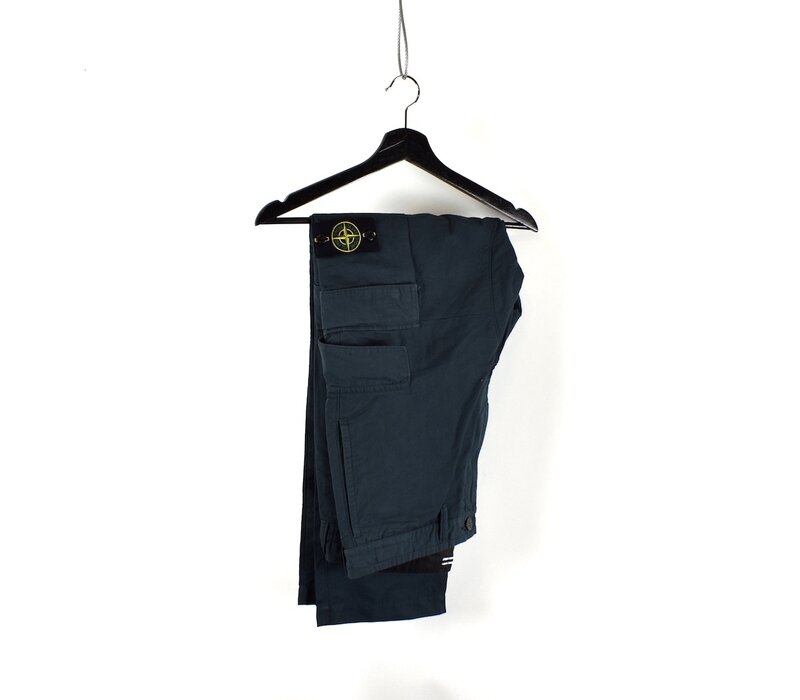 Stone Island navy cotton re cargo trousers 32