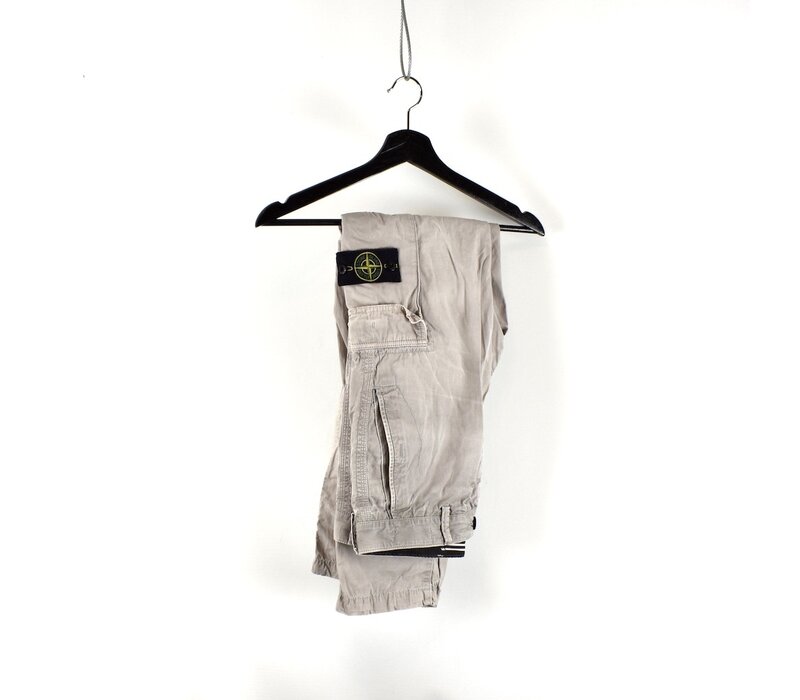 Stone Island grey cotton sl cargo trousers 31