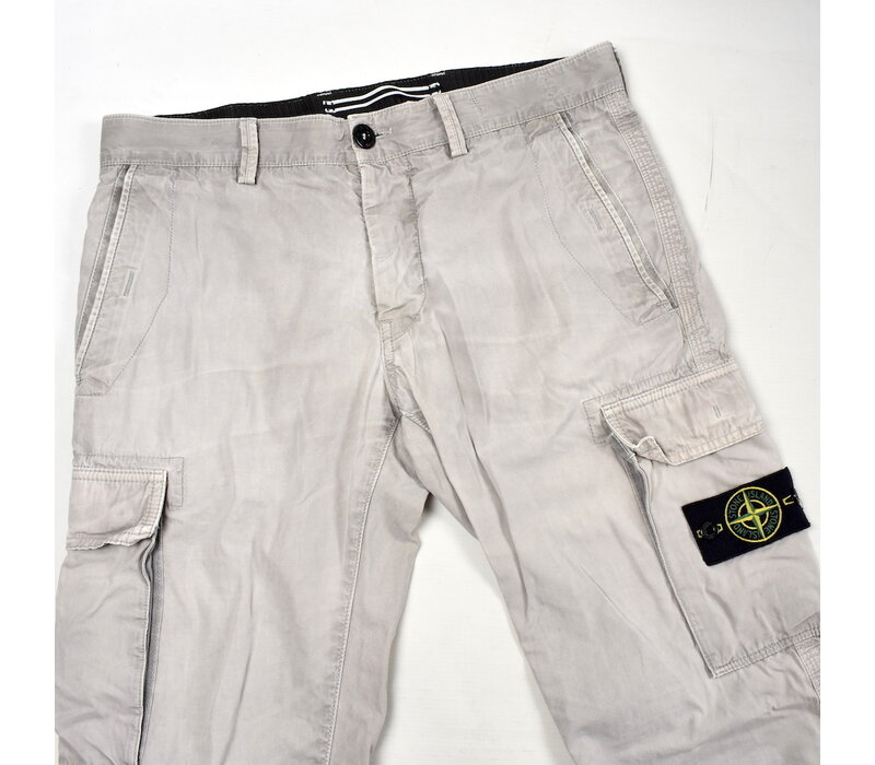 Stone Island grey cotton sl cargo trousers 31
