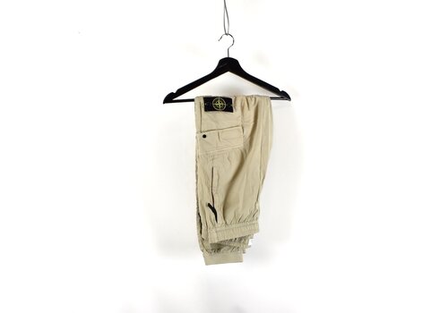 Stone Island Stone Island beige cotton re-t cargo trousers 32