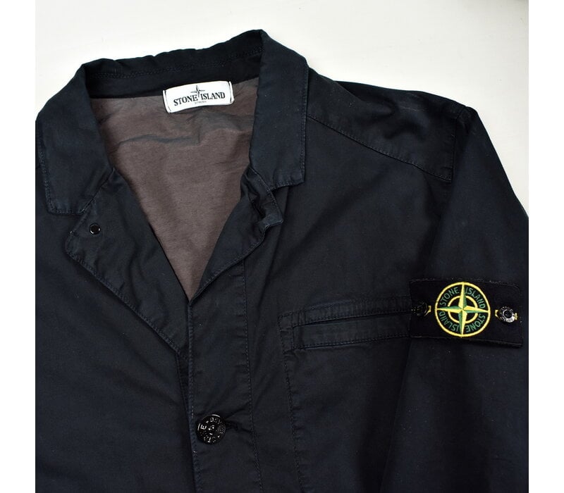 Stone Island navy twill stretch-old blazer jacket XL