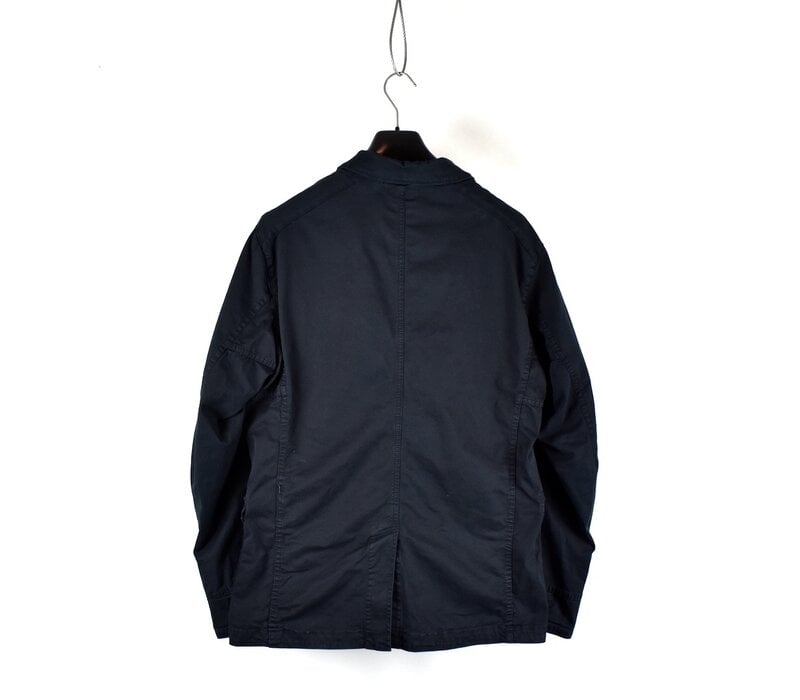 Stone Island navy twill stretch-old blazer jacket XL