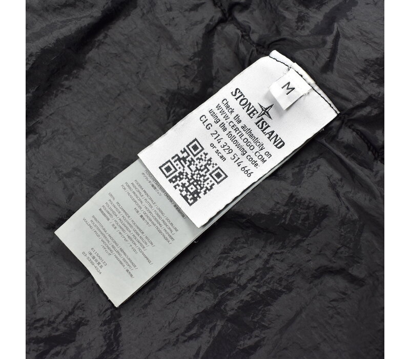 Stone Island navy gd crinkle reps padded blazer jacket M