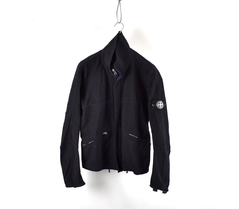 Stone Island black honeycomb pattern iperwool jacket M