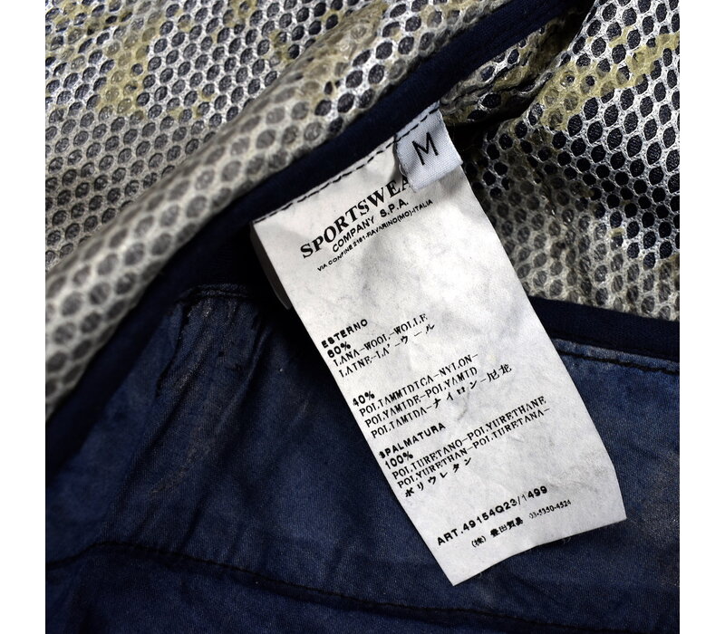 Stone Island black honeycomb pattern iperwool jacket M