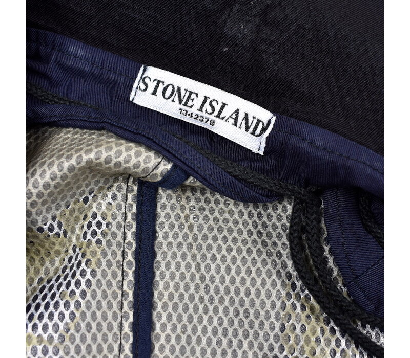 Stone Island black honeycomb pattern iperwool jacket M