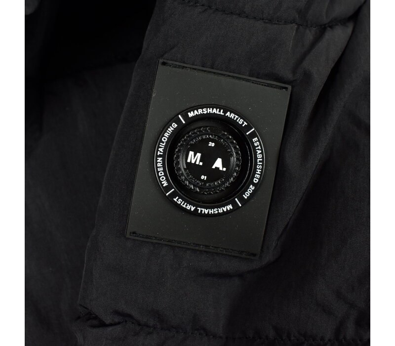 Marshall Artist linear bubble parka jacket Black
