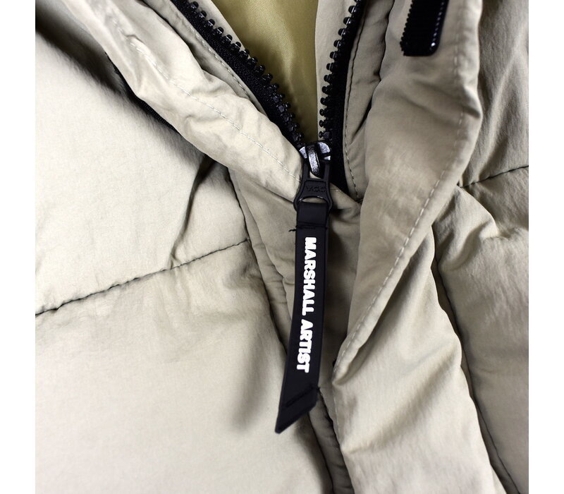 Marshall Artist linear bubble parka jacket Silverbirch