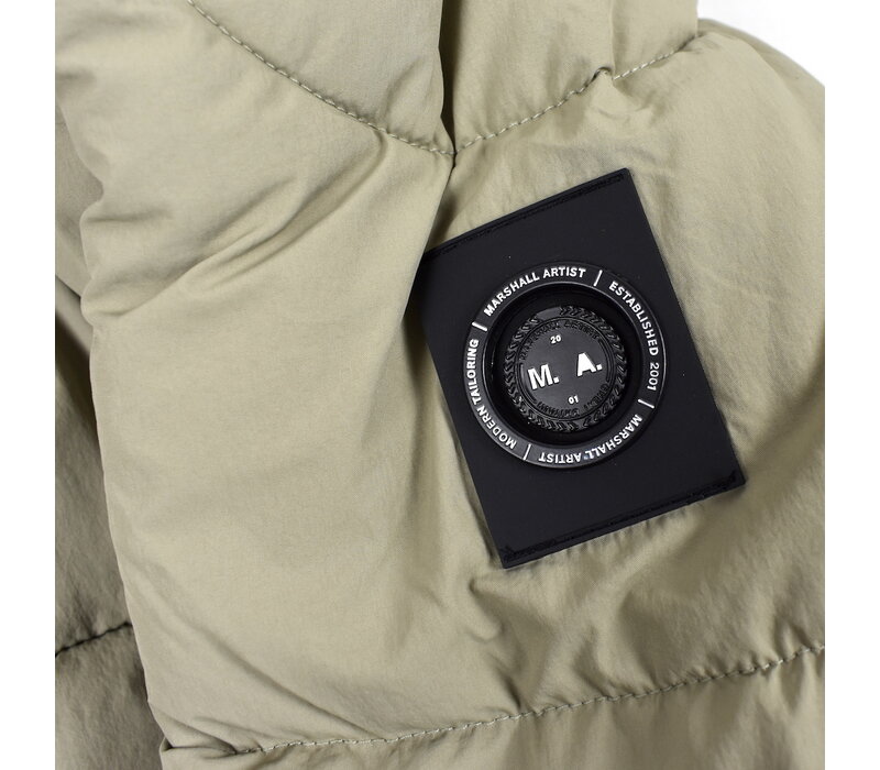 Marshall Artist linear bubble parka jacket Silverbirch