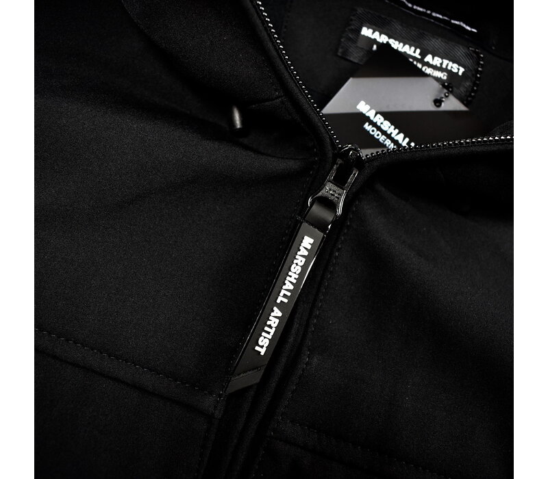 Marshall Artist hooded softshell jacket Black
