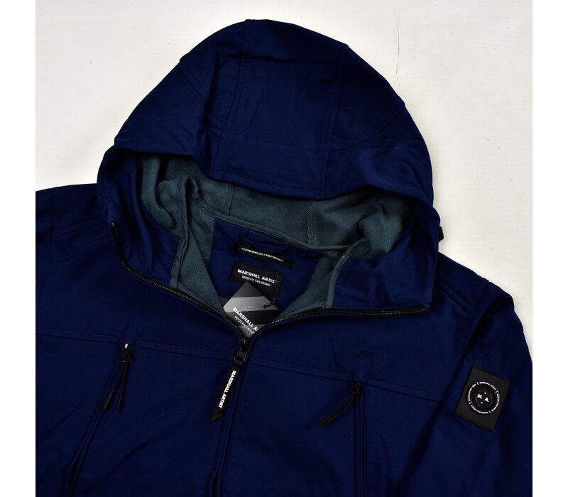 Marshall Artist hooded softshell jacket French Navy