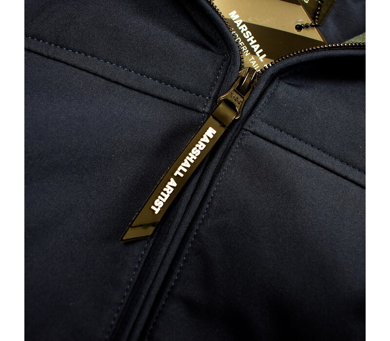 Marshall Artist hooded softshell jacket French Navy