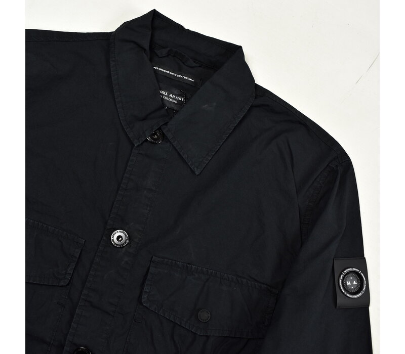 Marshall Artist parachute cotton overshirt Black