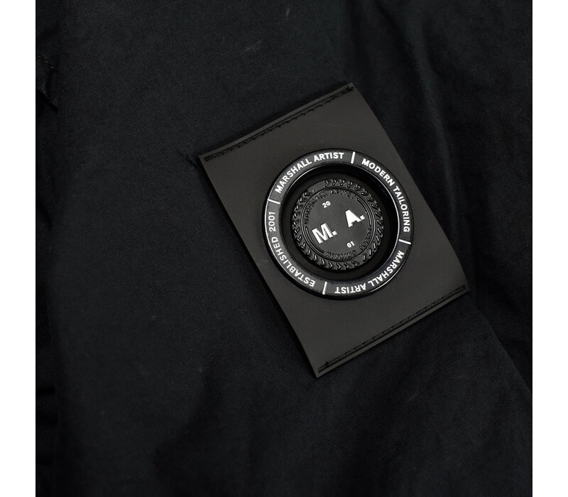 Marshall Artist parachute cotton overshirt Black
