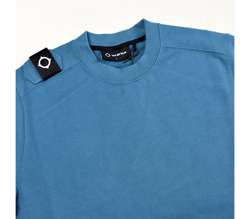 MA.STRUM core crew sweat Storm Blue