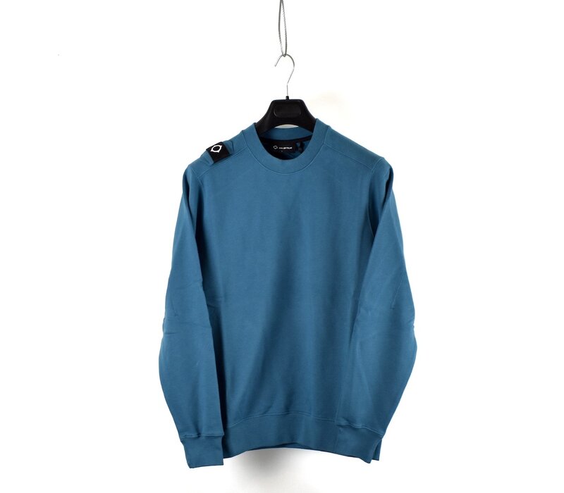 MA.STRUM core crew sweat Storm Blue