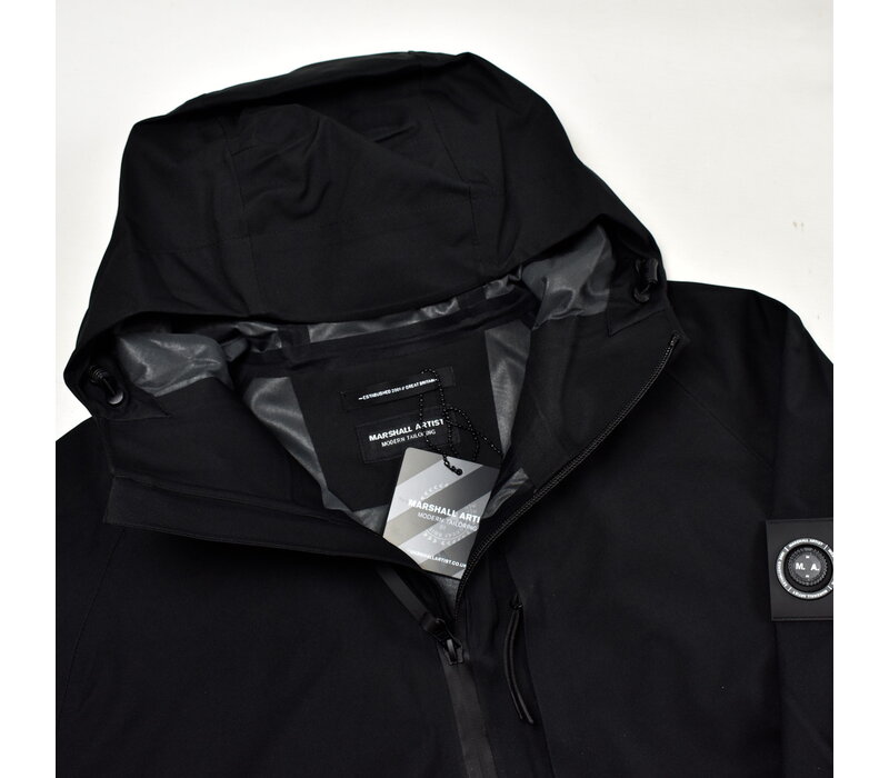 Marshall Artist waterproof shell tekk lite jacket Black