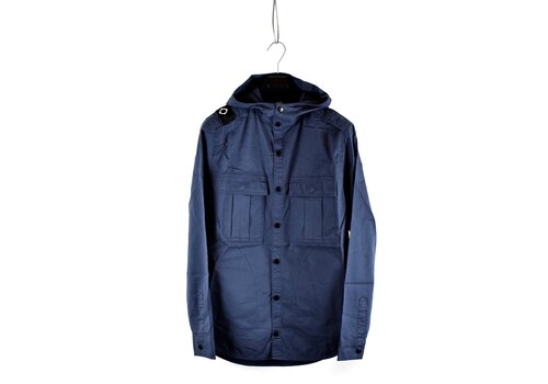 MA.STRUM MA.STRUM pd hooded parade shirt Ink Navy