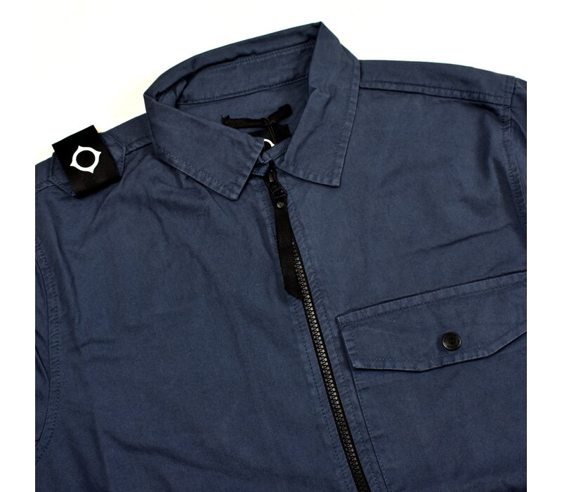 MA.STRUM pd full zip overshirt Ink Navy
