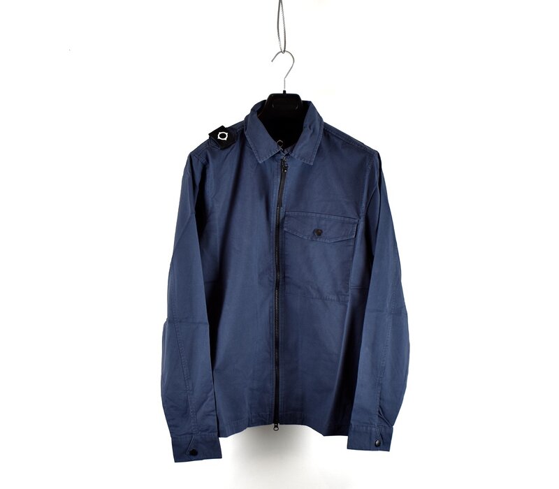 MA.STRUM pd full zip overshirt Ink Navy