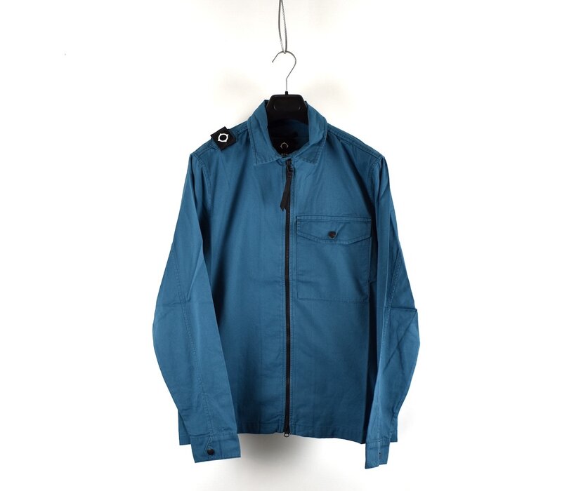 MA.STRUM pd full zip overshirt Storm Blue