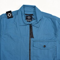 MA.STRUM pd full zip overshirt Storm Blue