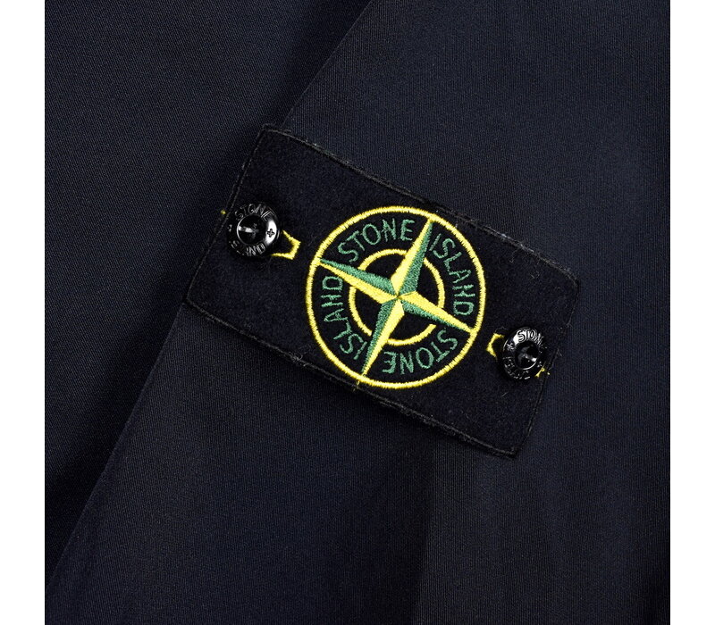 Stone Island navy recycled nylon soft shell hooded jacket XXL