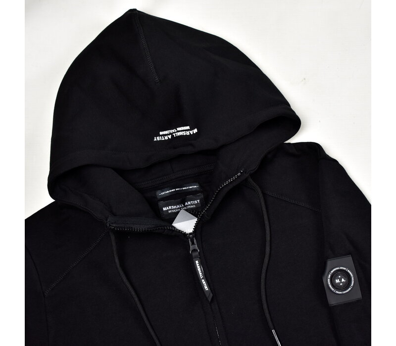 Marshall Artist siren full zip hooded sweatshirt Black
