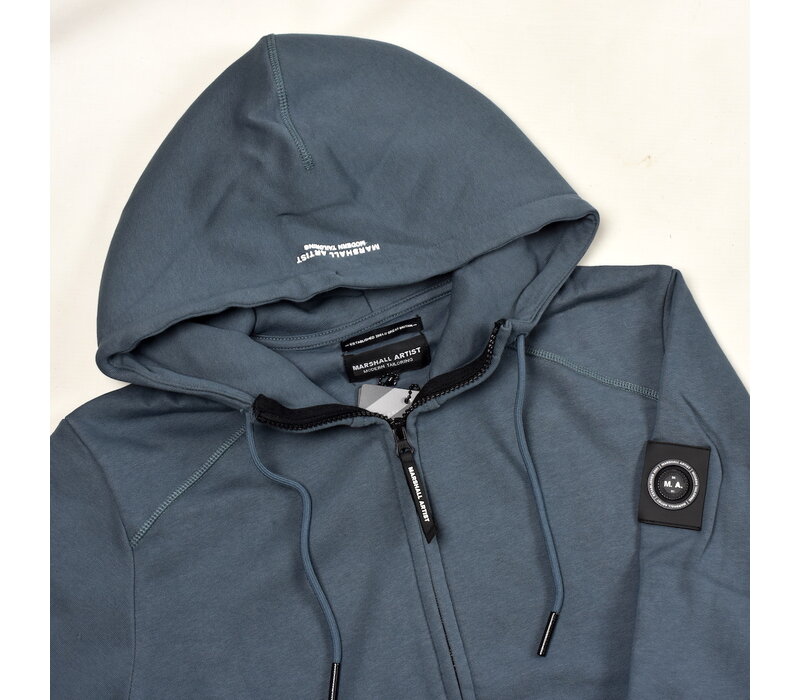 Marshall Artist siren full zip hooded sweatshirt Slate Blue