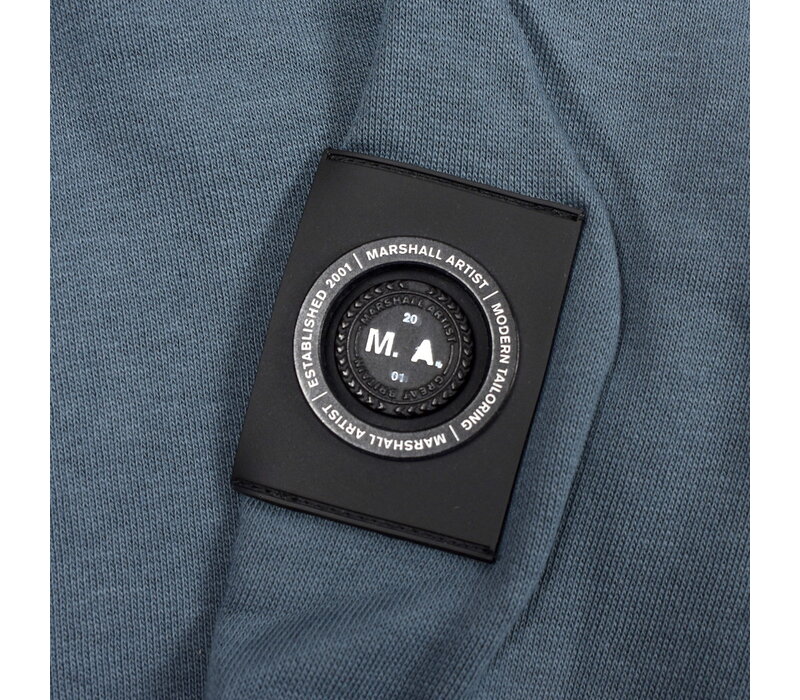 Marshall Artist siren full zip hooded sweatshirt Slate Blue