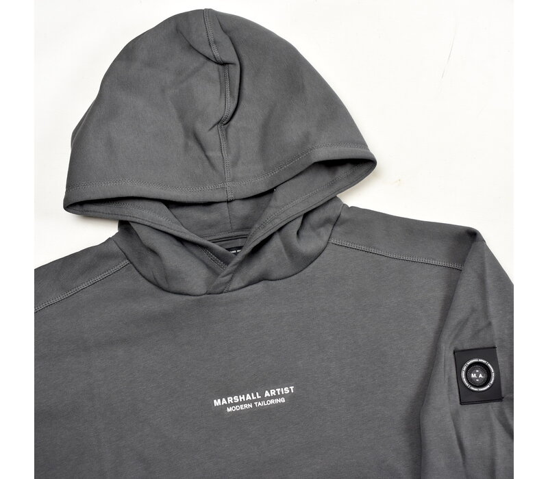 Marshall Artist siren over the head hoodie sweatshirt Gull Grey