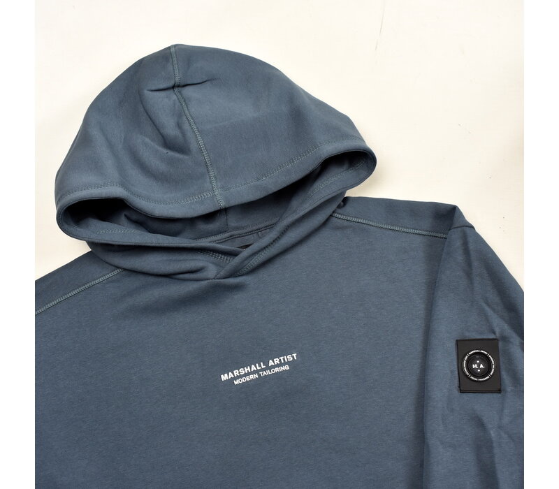 Marshall Artist siren over the head hoodie sweatshirt Slate Blue