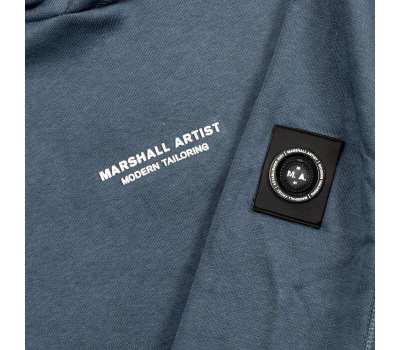 Marshall Artist siren over the head hoodie sweatshirt Slate Blue
