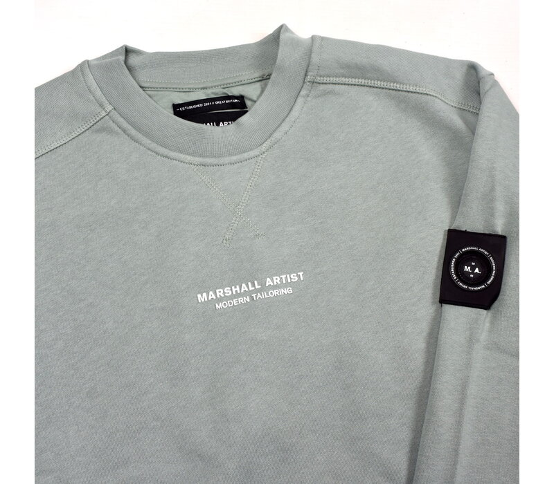 Marshall Artist siren crew sweat Oxide Green