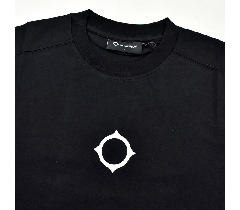 MA.STRUM compass print tee Jet Black