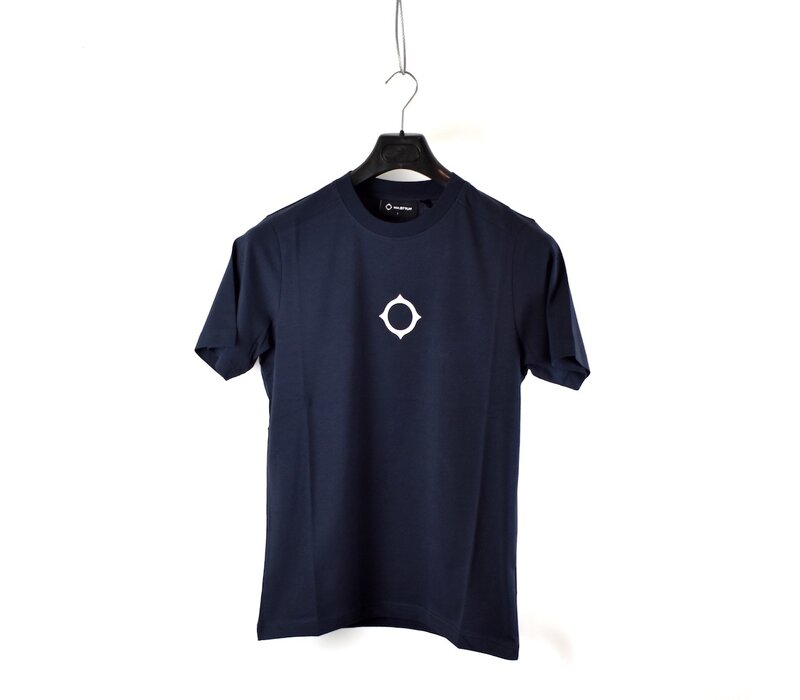 MA.STRUM compass print tee Ink Navy